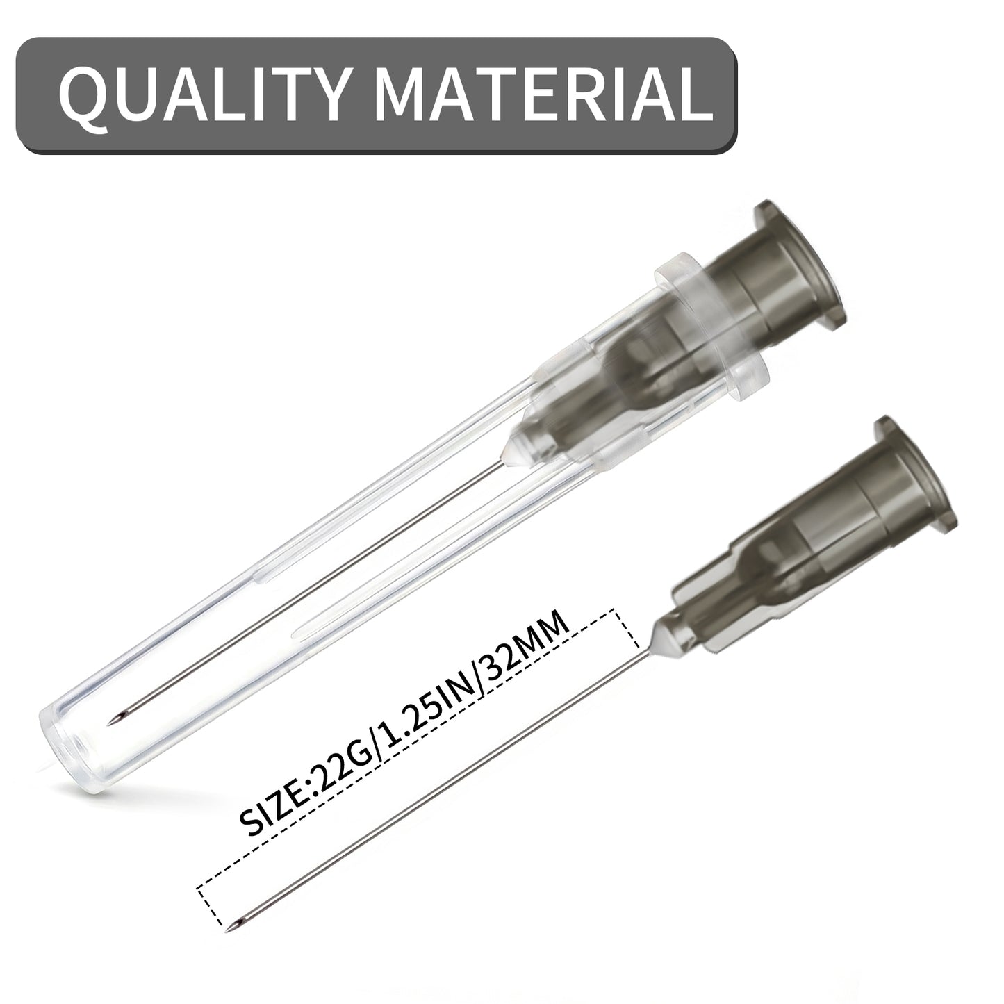 5ml Syringe with 25G 1inch (25mm) Needle - 50 Pack | Disposable Luer Lock Syringes for Industrial, Lab & Pet Use | EO Sterile, Individually Wrapped