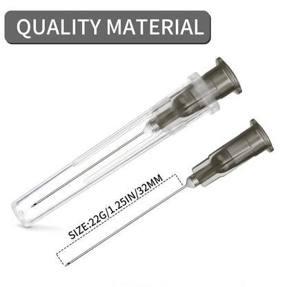 5ml Syringe with 25G 1inch (25mm) Needle - 50 Pack | Disposable Luer Lock Syringes for Industrial, Lab & Pet Use | EO Sterile, Individually Wrapped