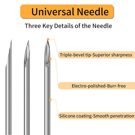 100 Pack 5ml Syringe with 25G Needle | Sterile Disposable Luer Lock Syringes